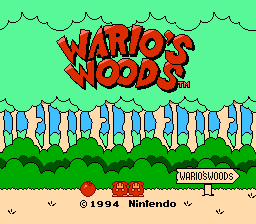 Wario's Woods title screenshot